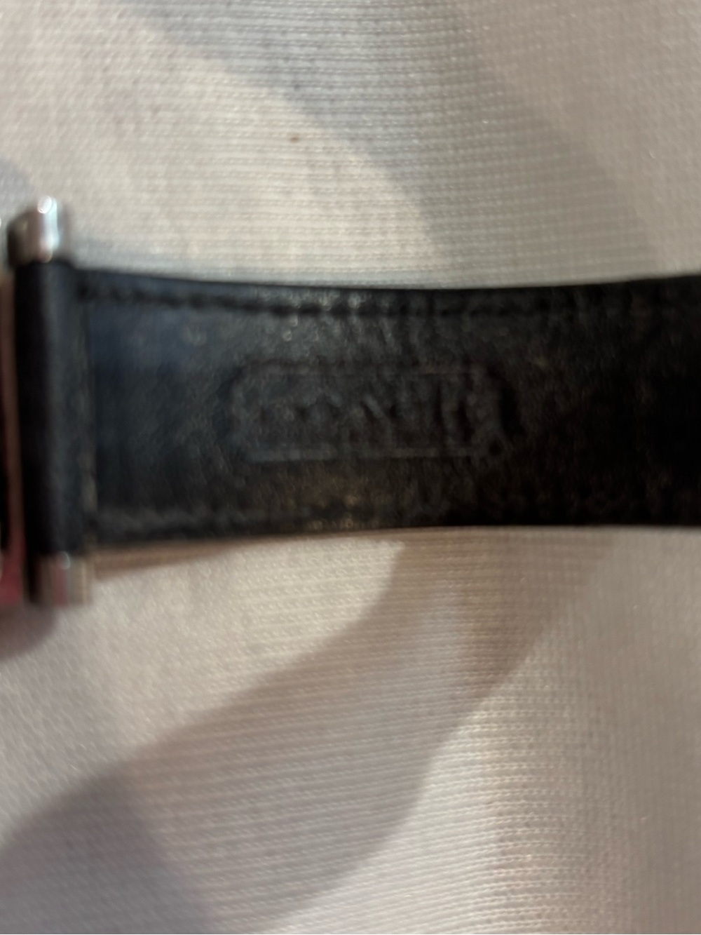 Coach Rectangle Stainless Steel Watch with Black Leather Strap - Picture 6 of 13